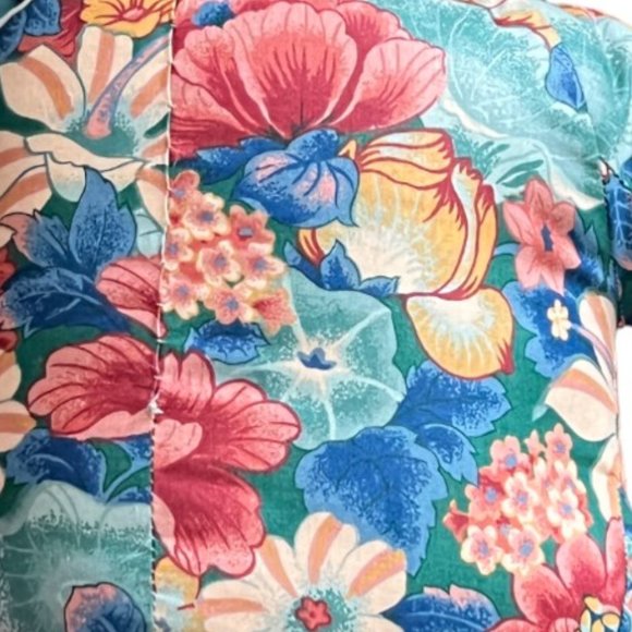 Vtg Shabby Chic Floral Teddy Bear Large. 17" h x 18" w - Picture 13 of 13